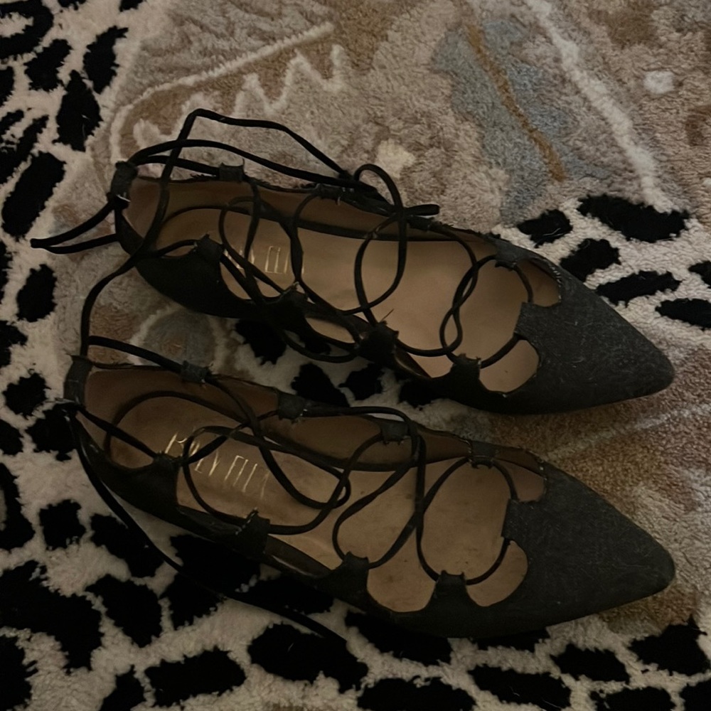 Billy Ella lace up flats. Size 8 but fits like 7.5.